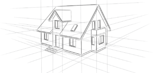 drawing of a house